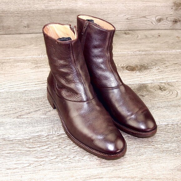 $880 Neiman Marcus GRAVATI Women's 7.5 M Deerskin Boot 3493 * add $15 new Trees - Picture 1 of 16